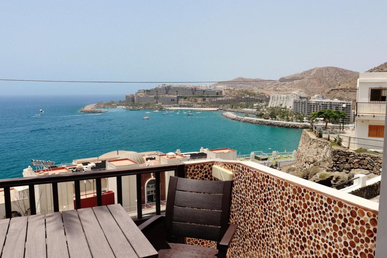 Deluxe Seaview-Sunsets !Transfe-R Inc! Pool,2Aircond,2Tv65",600Mb Dishwasher,,2 Beaches,Anfi-View Apartment Patalavaca Bagian luar foto