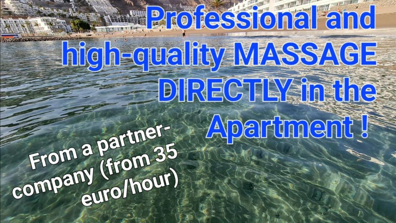 Deluxe Seaview-Sunsets !Transfe-R Inc! Pool,2Aircond,2Tv65",600Mb Dishwasher,,2 Beaches,Anfi-View Apartment Patalavaca Bagian luar foto