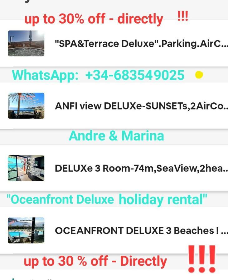 Deluxe Seaview-Sunsets !Transfe-R Inc! Pool,2Aircond,2Tv65",600Mb Dishwasher,,2 Beaches,Anfi-View Apartment Patalavaca Bagian luar foto